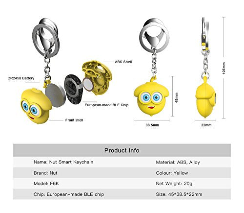 Nut Smart Keychain - The Specialist Bluetooth Key Finder and Phone Finder, Disconnection Alarm Make The Key Easy find Never Forget. - NutFind