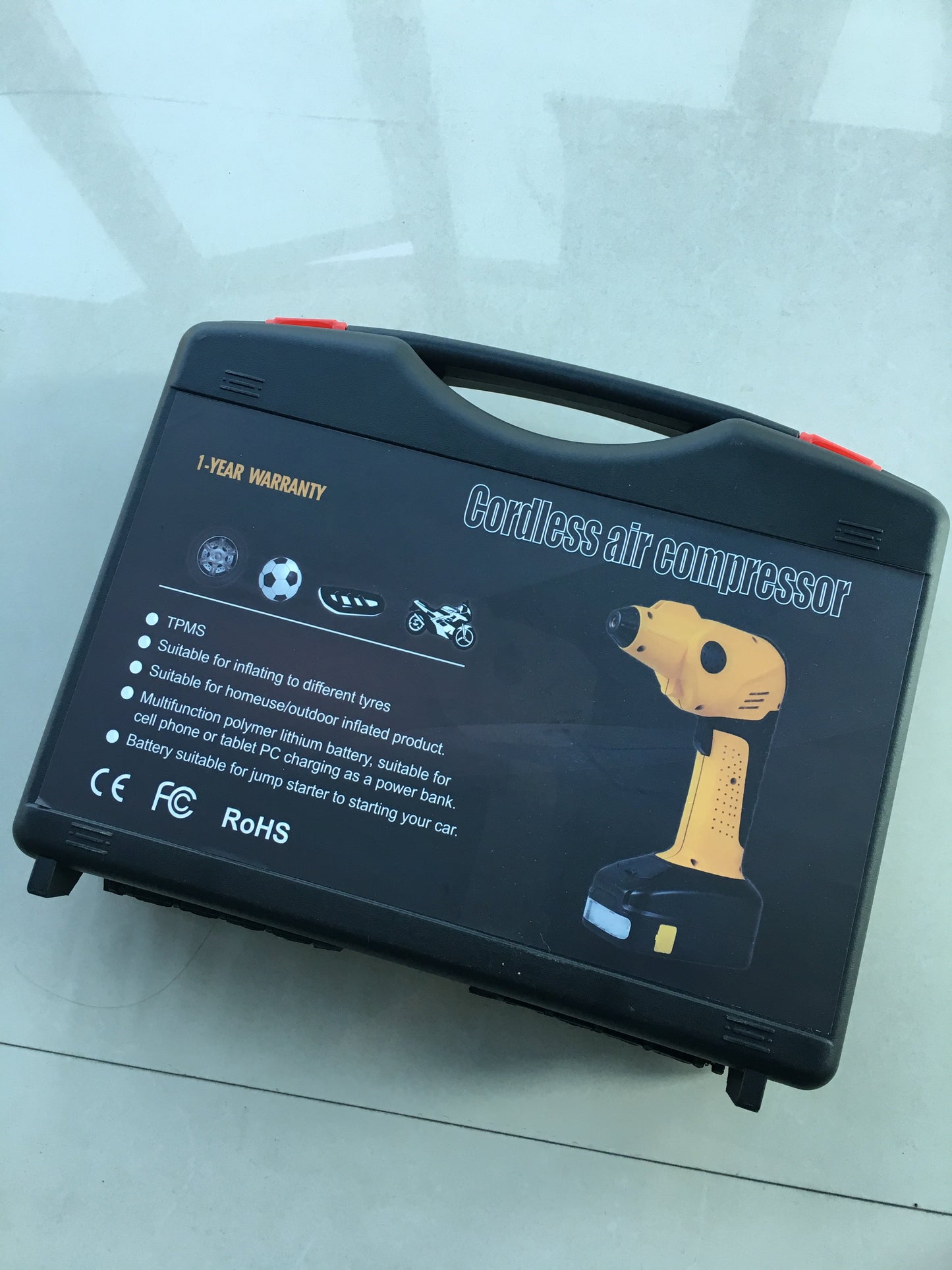 AllGear Portable Automatic Cordless Tire Inflator with Power Jumper - NutFind - The best bluetooth tracker