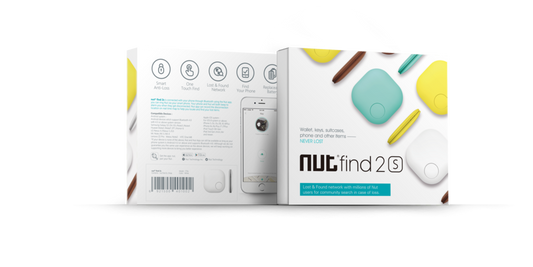 Classic Design Nut Find2S Smart Tracker - White - NutFind